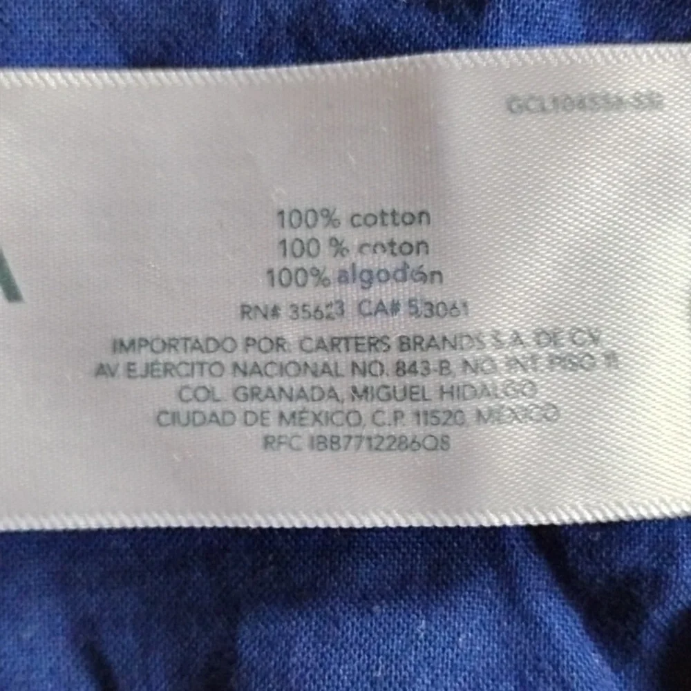 Two Zara Carter's 100% Cotton Button Down Shirt 2Y-3Y 2T Bugs Palm Trees
